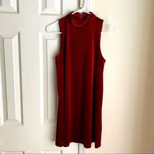 Red Velvet Mini Dress